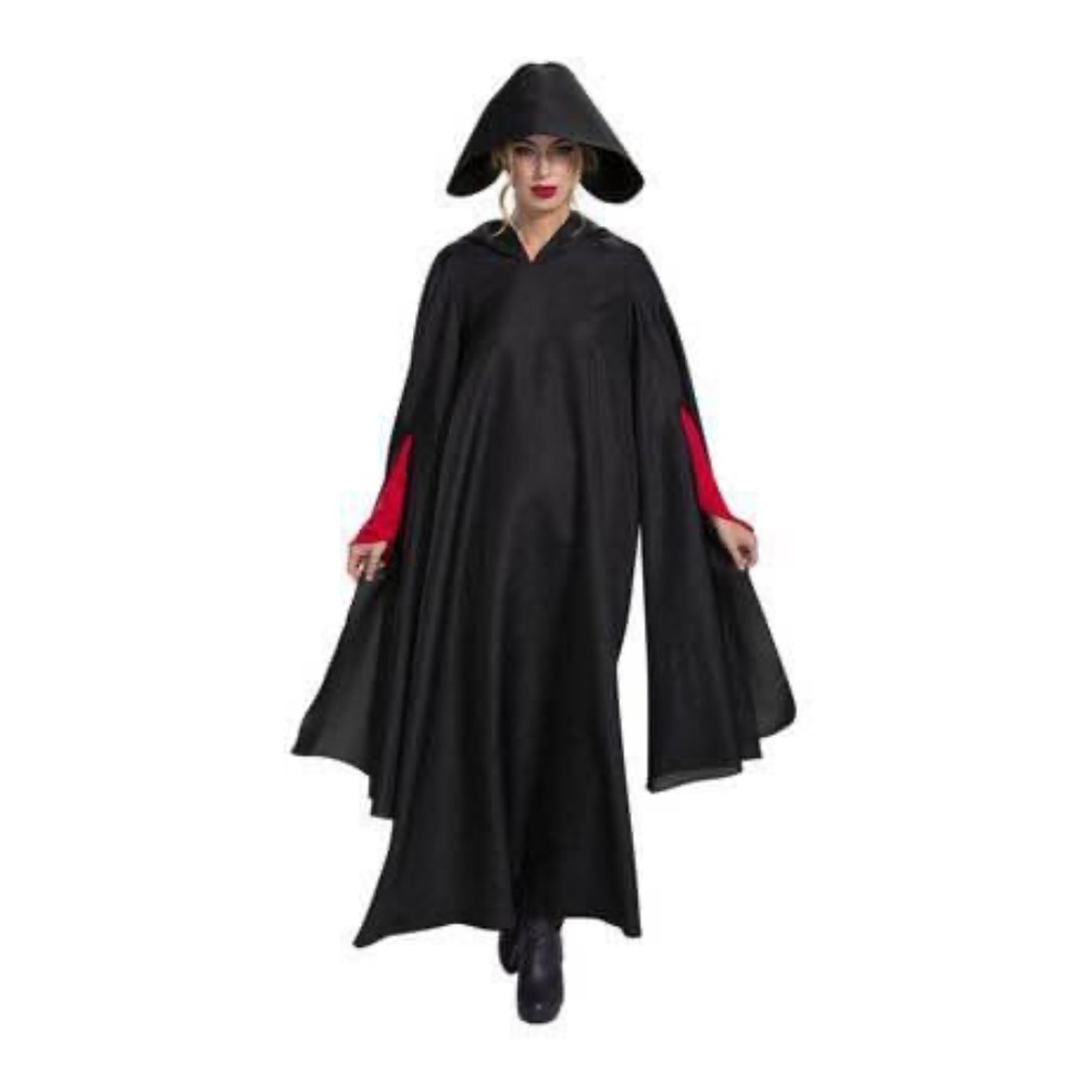 BRAND NEW women black cape cloak handmaid handmaiden halloween costume size S